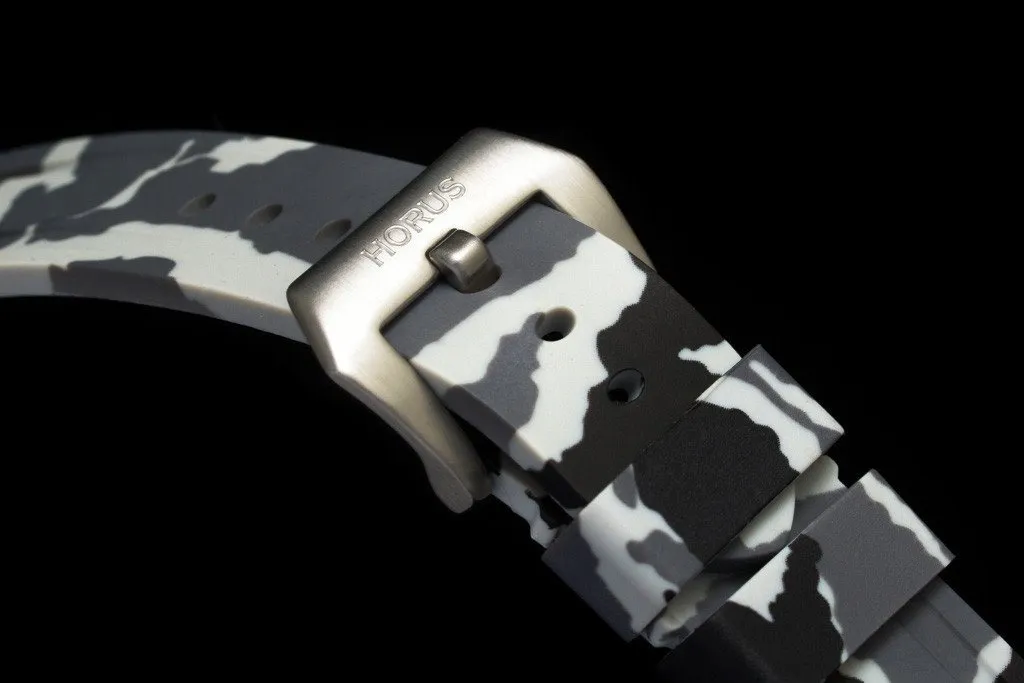 RUBBER STRAP FOR BREITLING NAVITIMER - SNOW CAMO