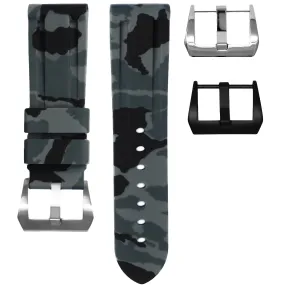 RUBBER STRAP FOR BREITLING TRANSOCEAN - GRAPHITE CAMO