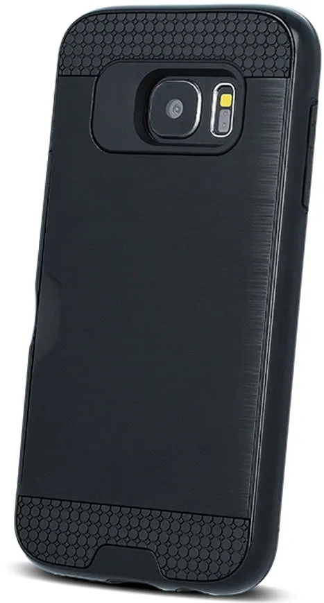 Samsung Galaxy S10 Rugged Case with Card Holder - Black