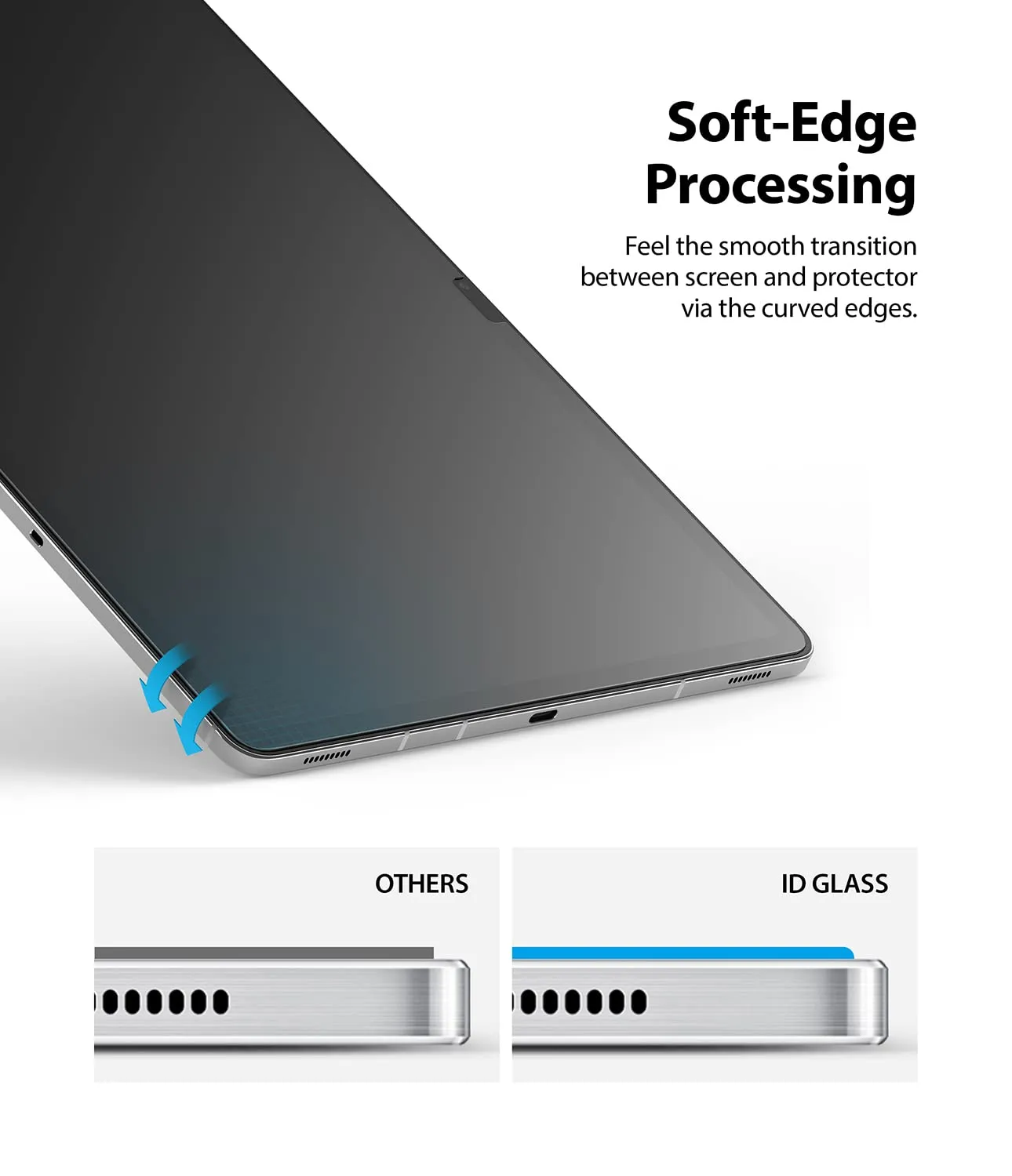 Samsung Galaxy Tab S8 Plus / S7 Plus / S7 FE Screen Protectors |  Full Cover Tempered Glass