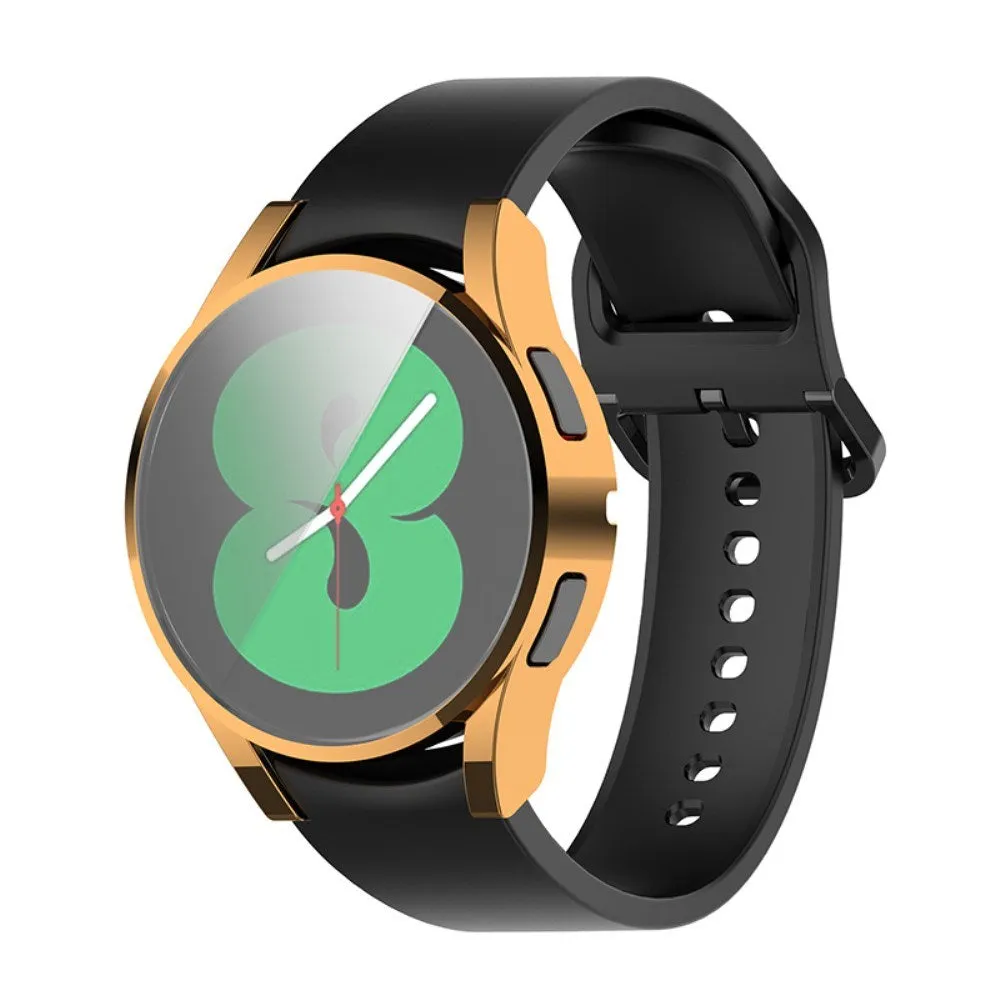 Samsung Galaxy Watch 4 (40mm) Plastik Cover m. Indbygget Skærmbeskyttelse - Rose Gold