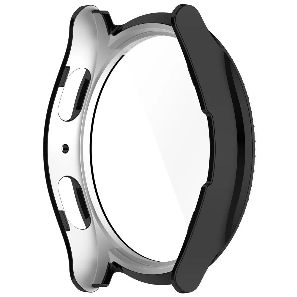 Samsung Galaxy Watch 7 (40mm) Hårdt Plast Cover m. Indbygget Skærmbeskyttelse - Sort & Rhinsten