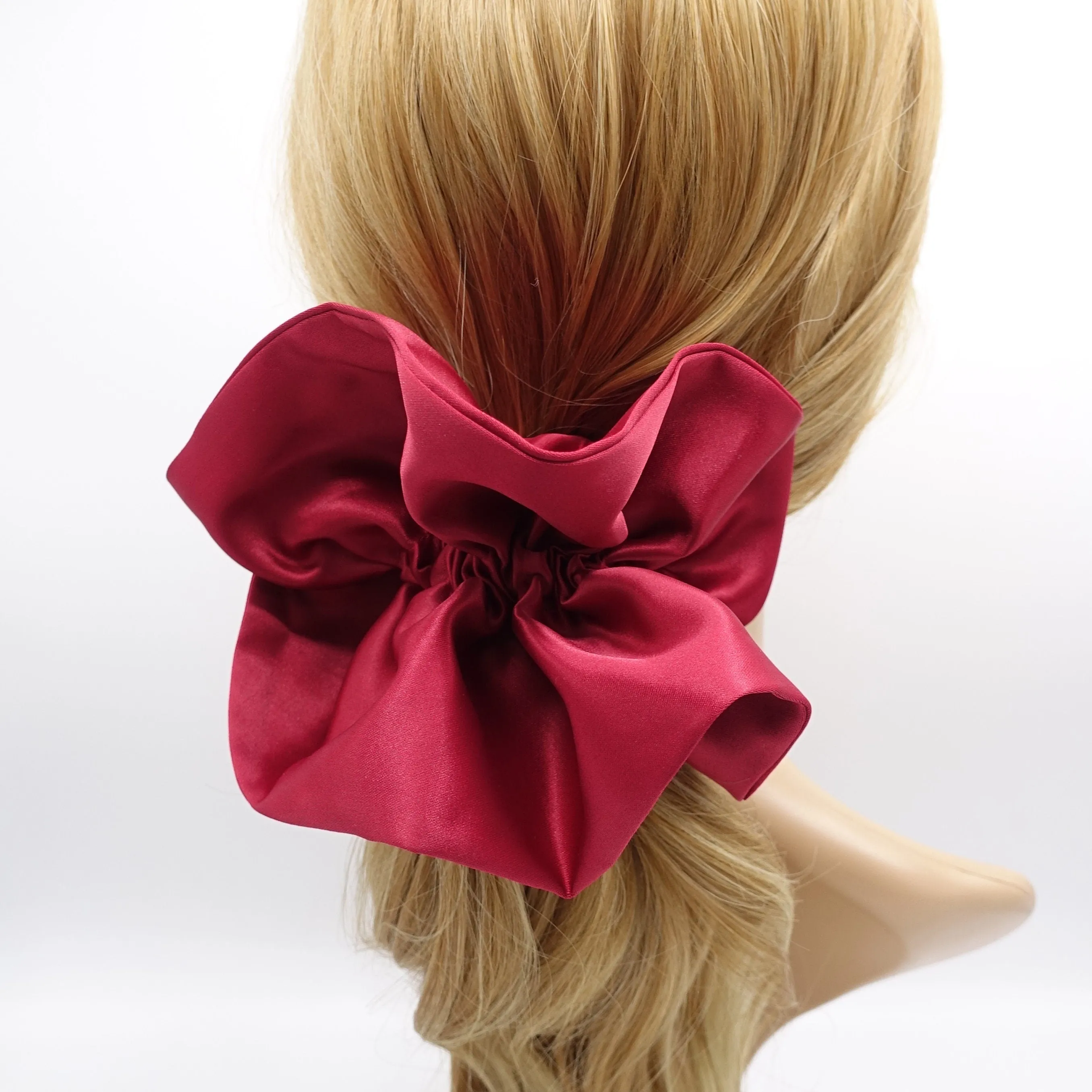 satin ruffle scrunchies, satin volume scrunchies, fashion scrunchies for women