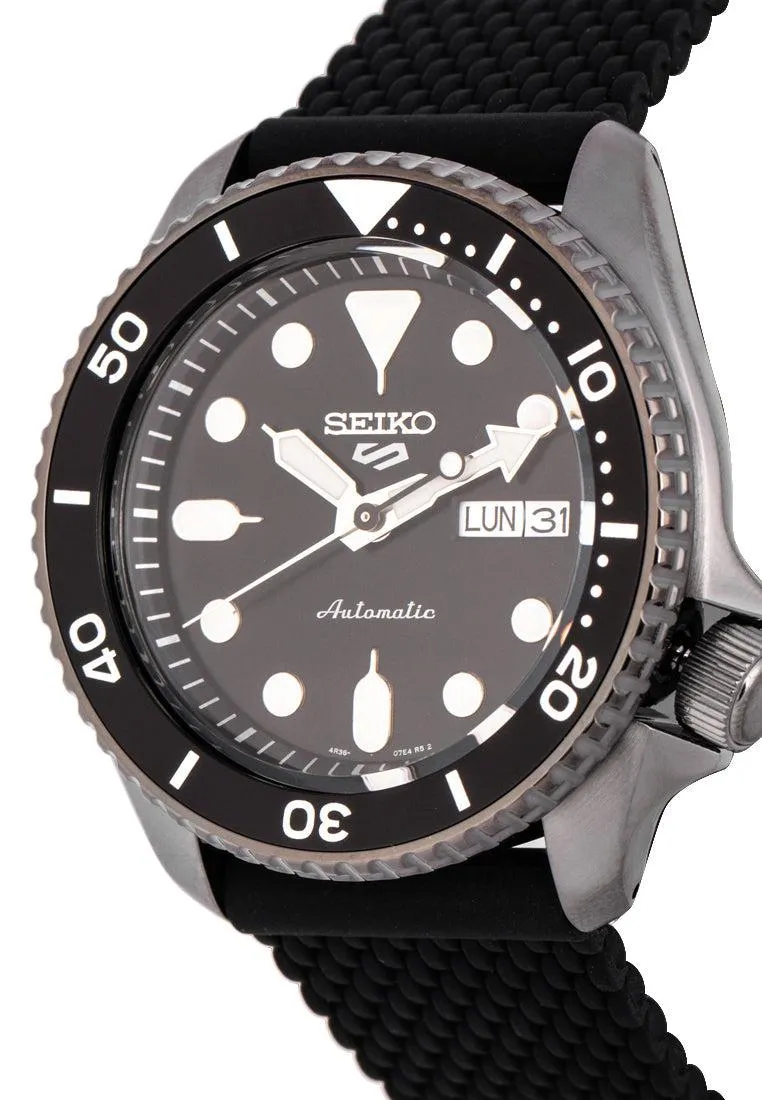 SEIKO SRPD65K2 Silicone Strap Automatic Watch Men