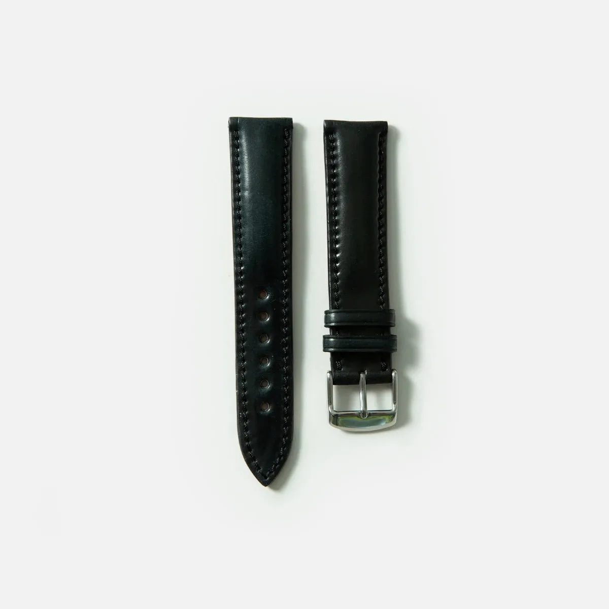 Shell Cordovan Watch Strap - Black