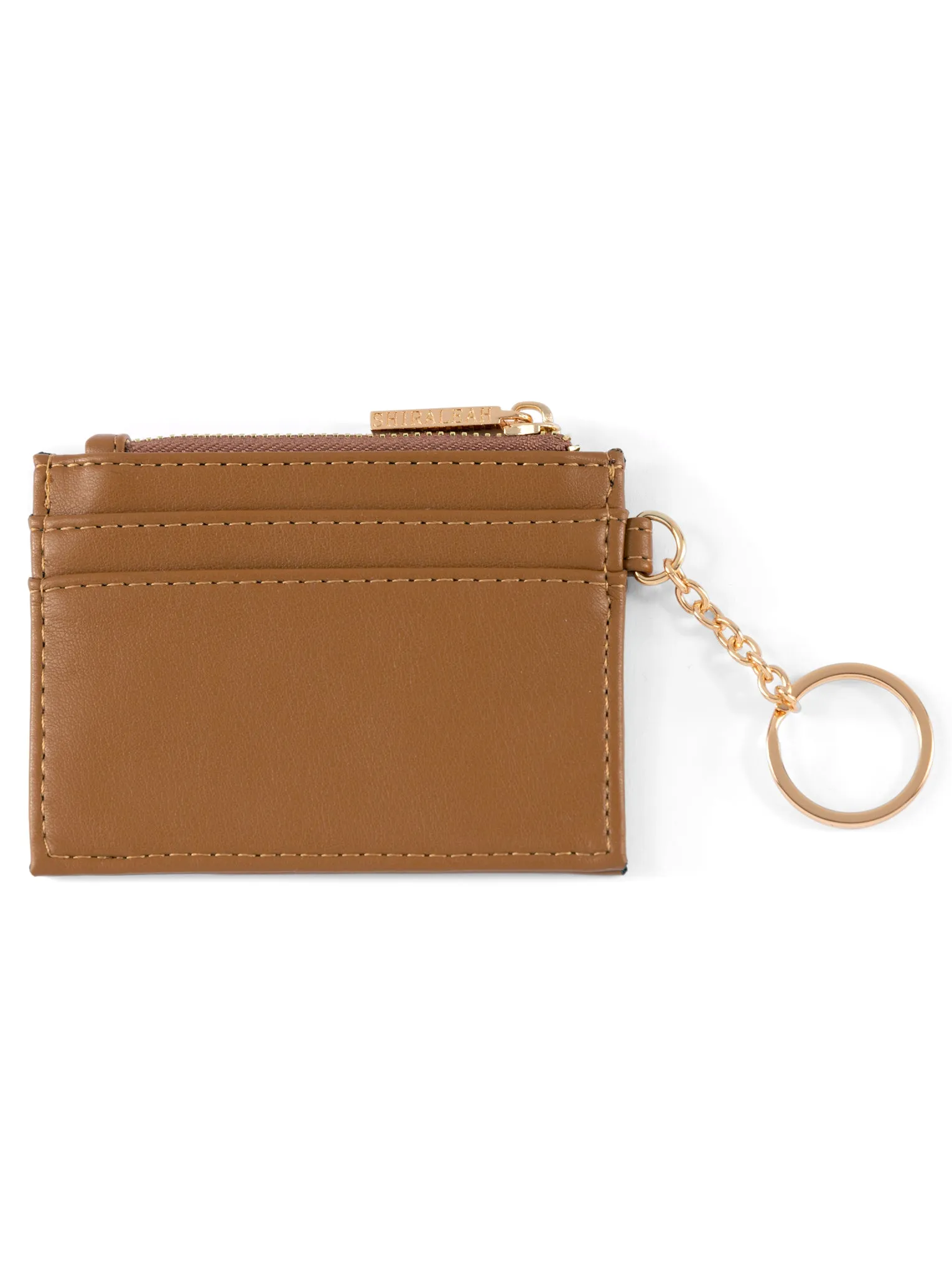 Shiraleah Charlie Card Case, Tan