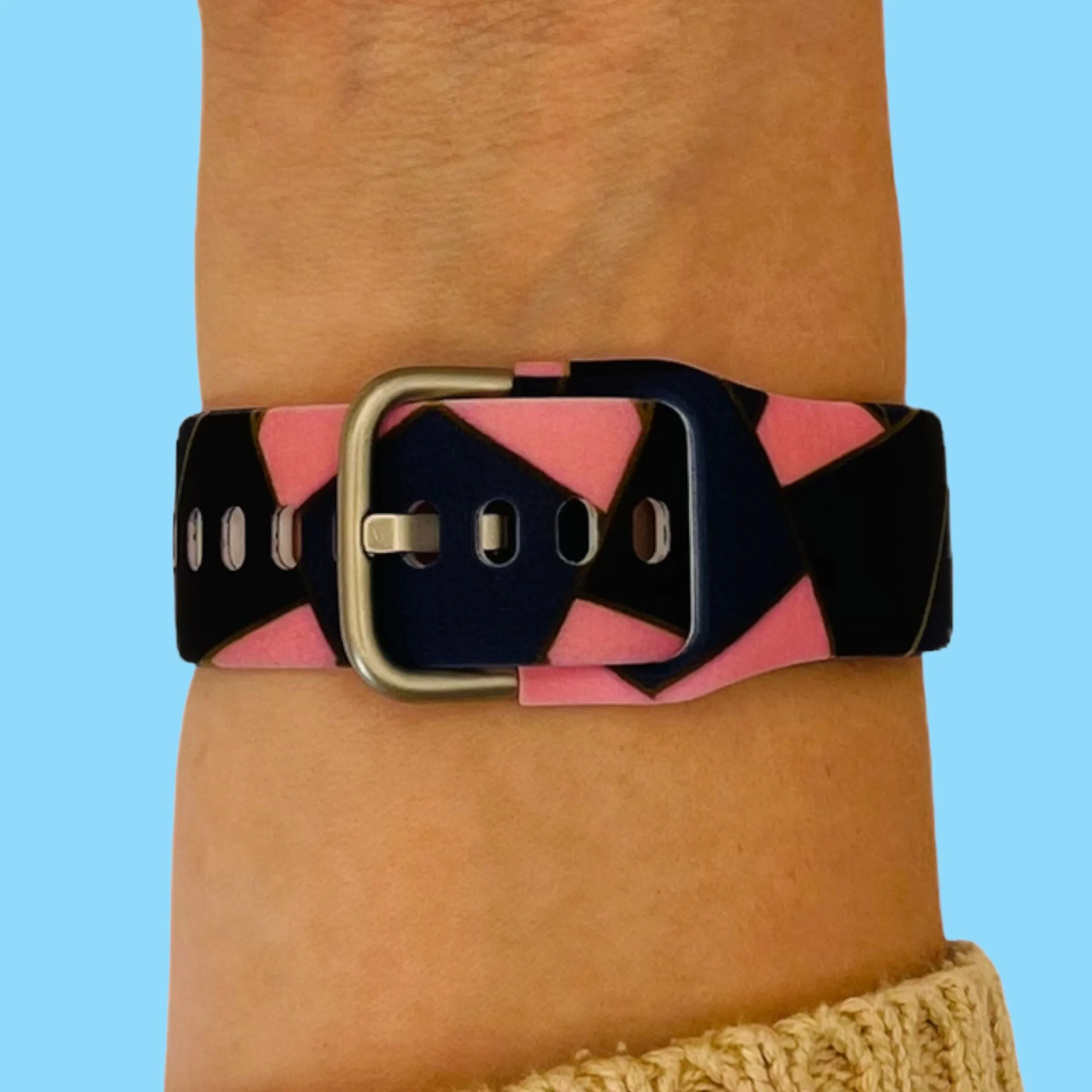 Silicone Pattern Watch Straps compatible with the Ryze Flex Smart Watch