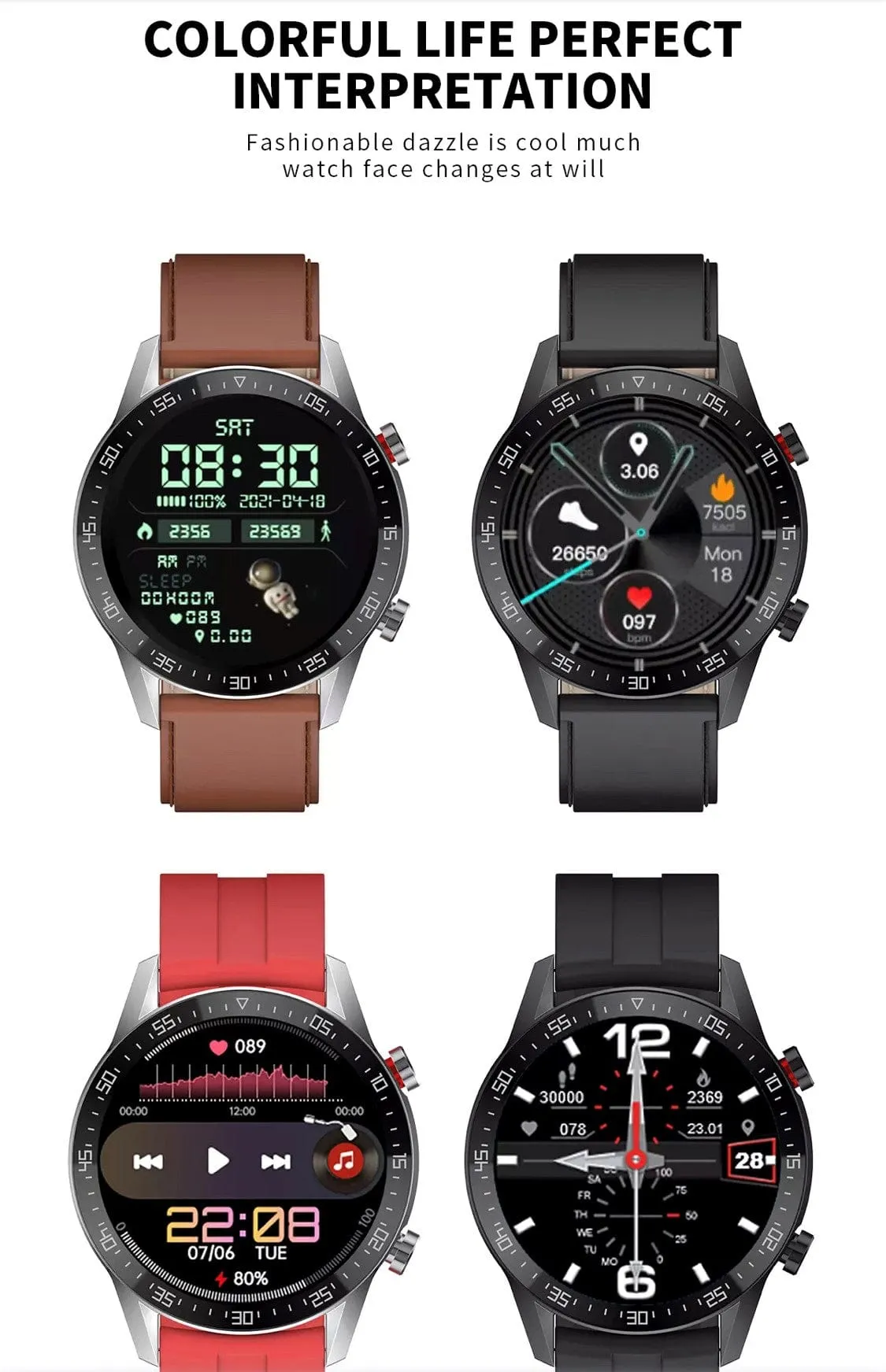 SK7 Plus Smart Watch Black