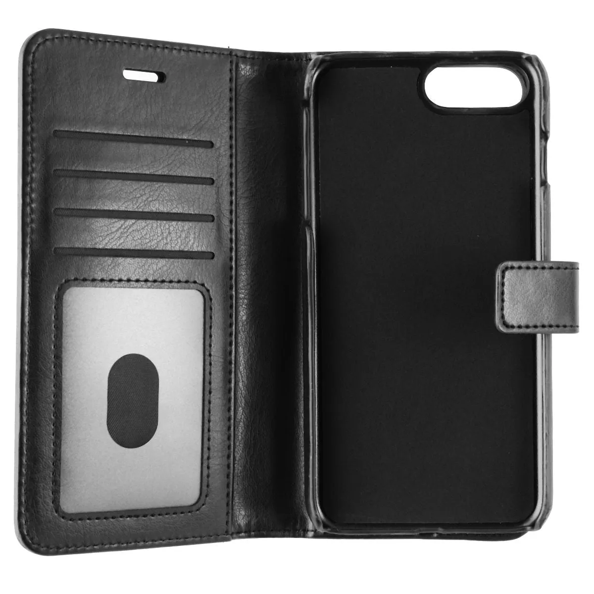 Skech (SK39-PB-BLK) Detachable Wallet Cover Case for iPhone 8  / 7  / 6  - Black