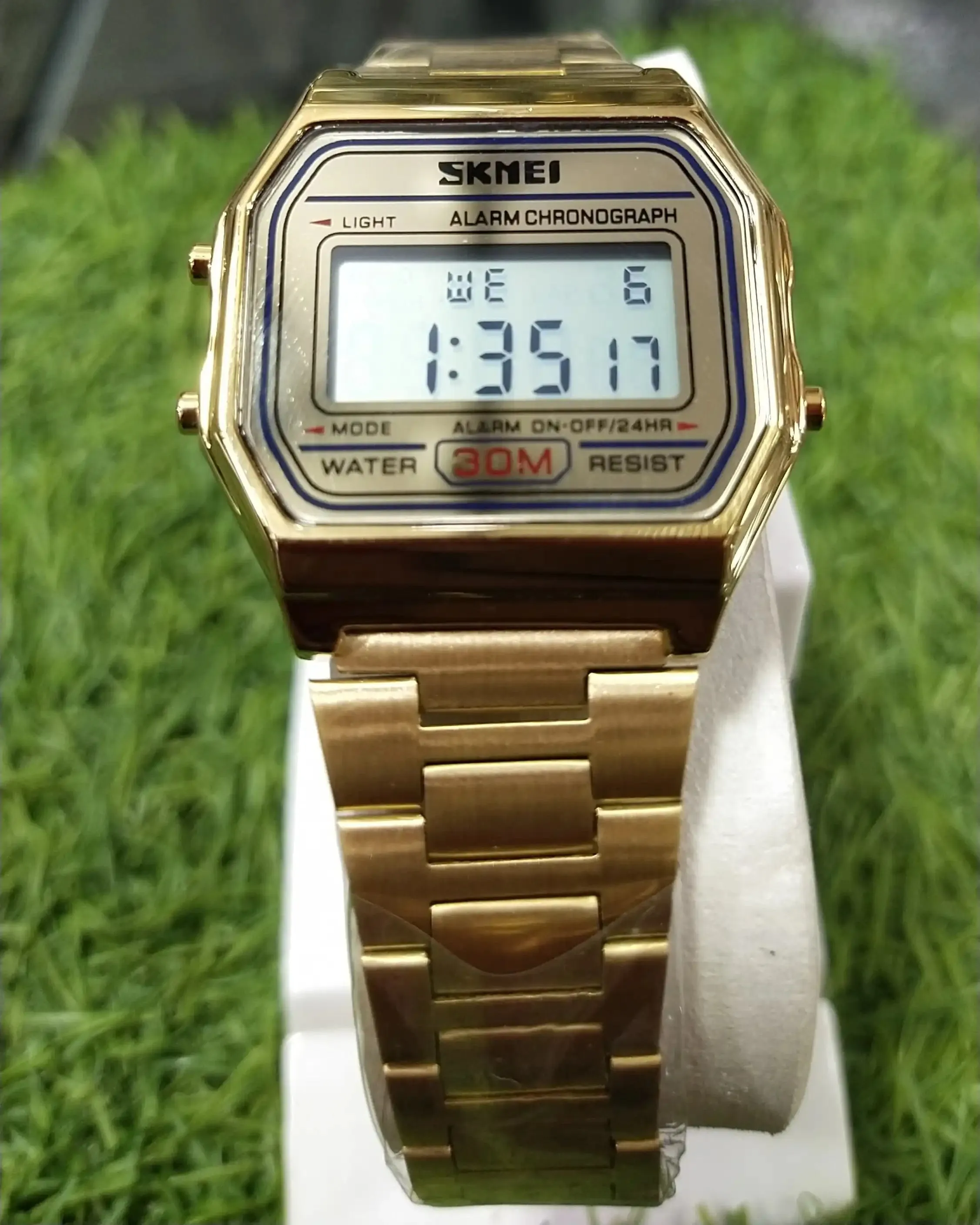 Skmei 1123 Unisex Digital Golden Watch