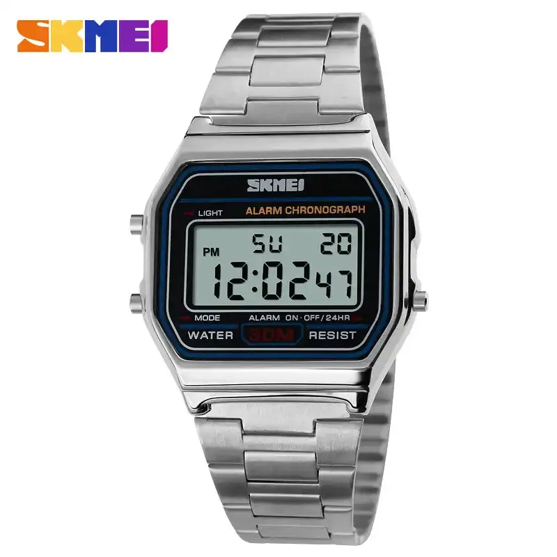 Skmei 1123 Unisex Digital Golden Watch