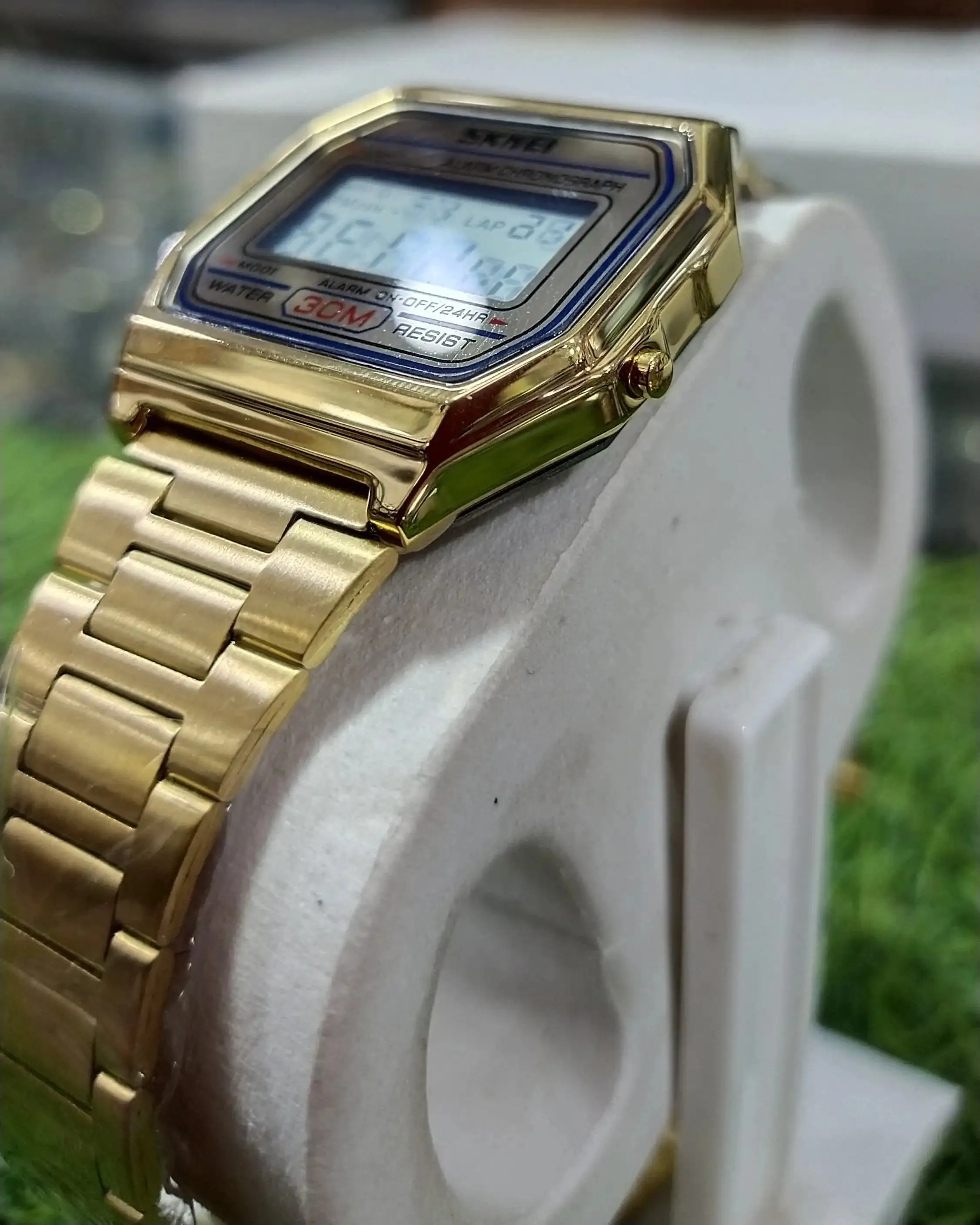 Skmei 1123 Unisex Digital Golden Watch