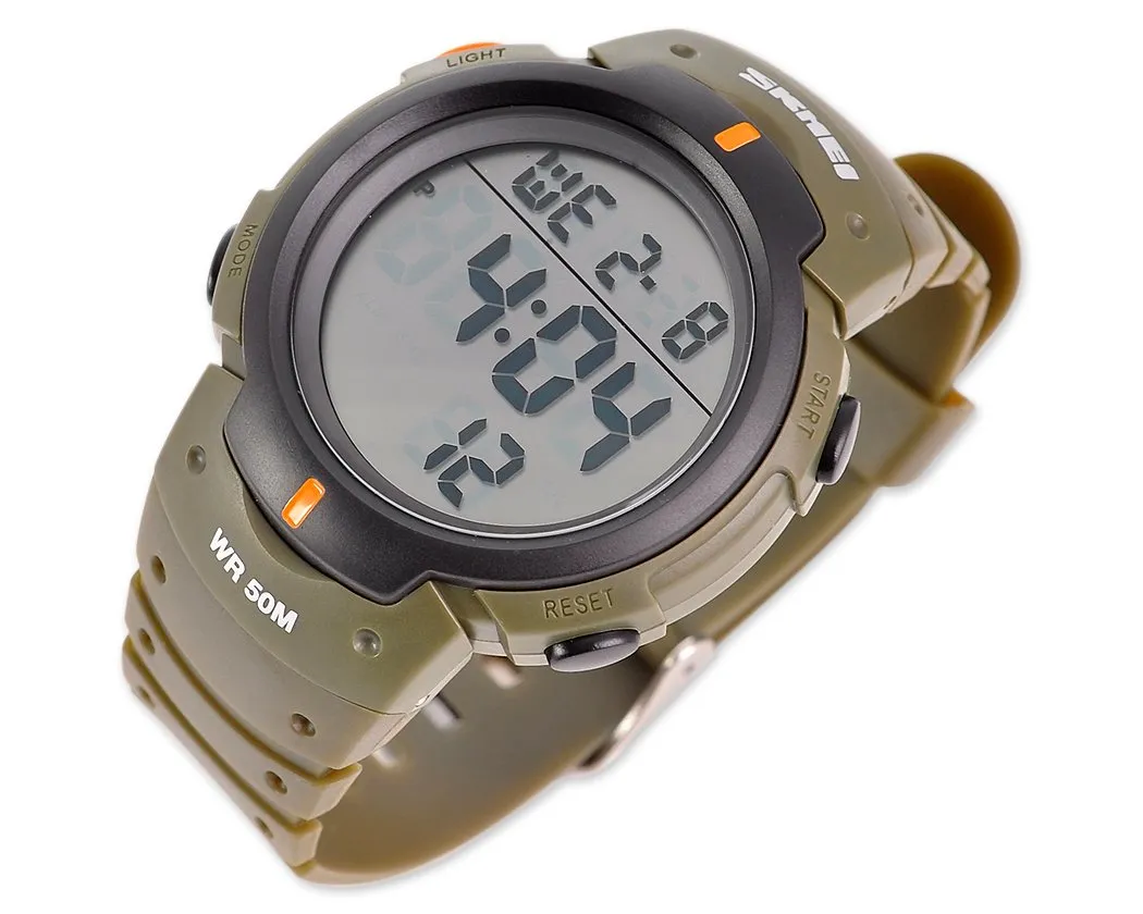 SKMEI Military Waterproof Large Display Men Sport Watch 1068