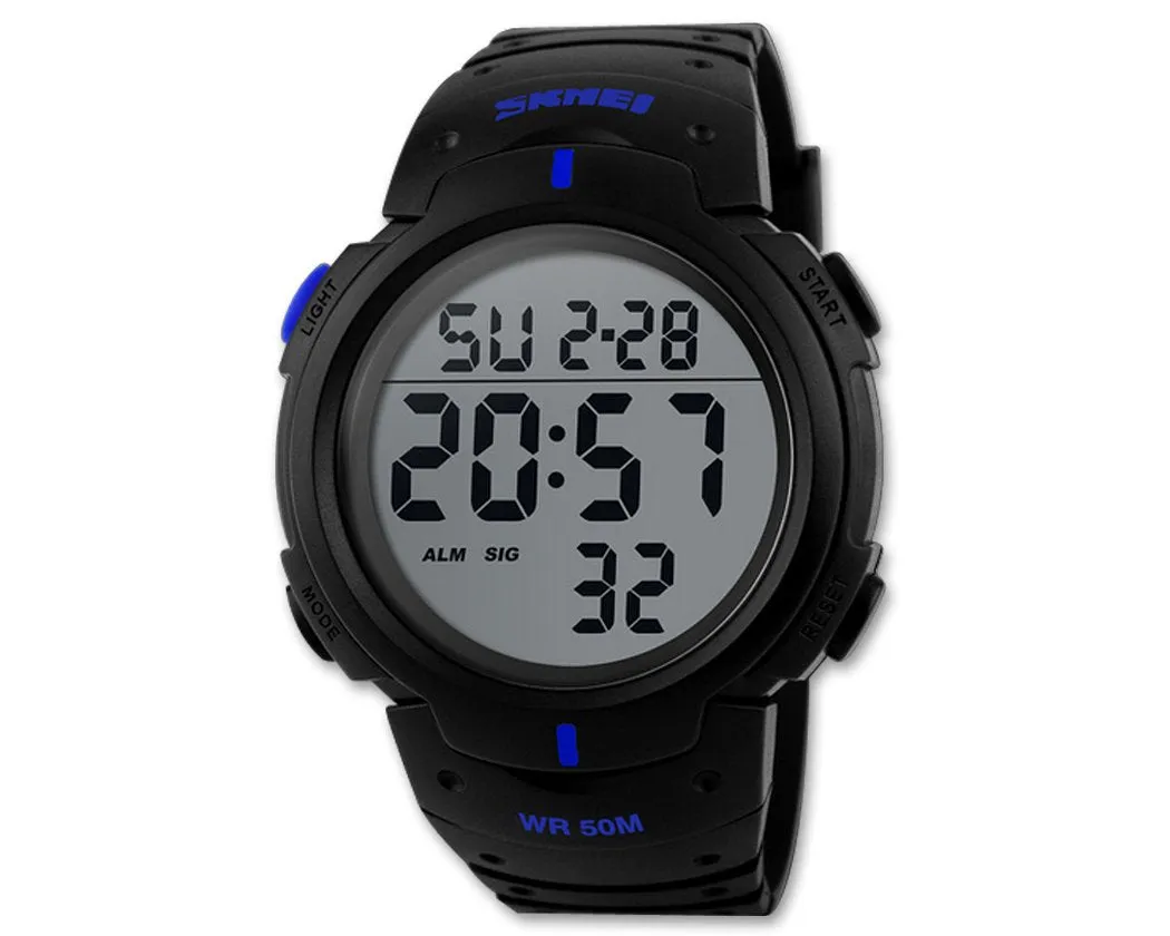 SKMEI Military Waterproof Large Display Men Sport Watch 1068