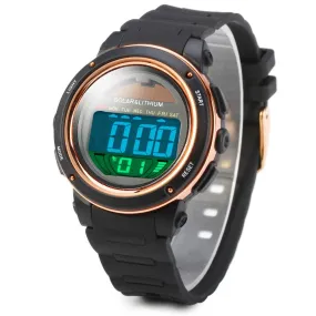 Skmei Solar Digital Men Watches1096 5ATM Waterproof Quartz Power LED Sports women Outdoor Wristwatches relogio masculino watch