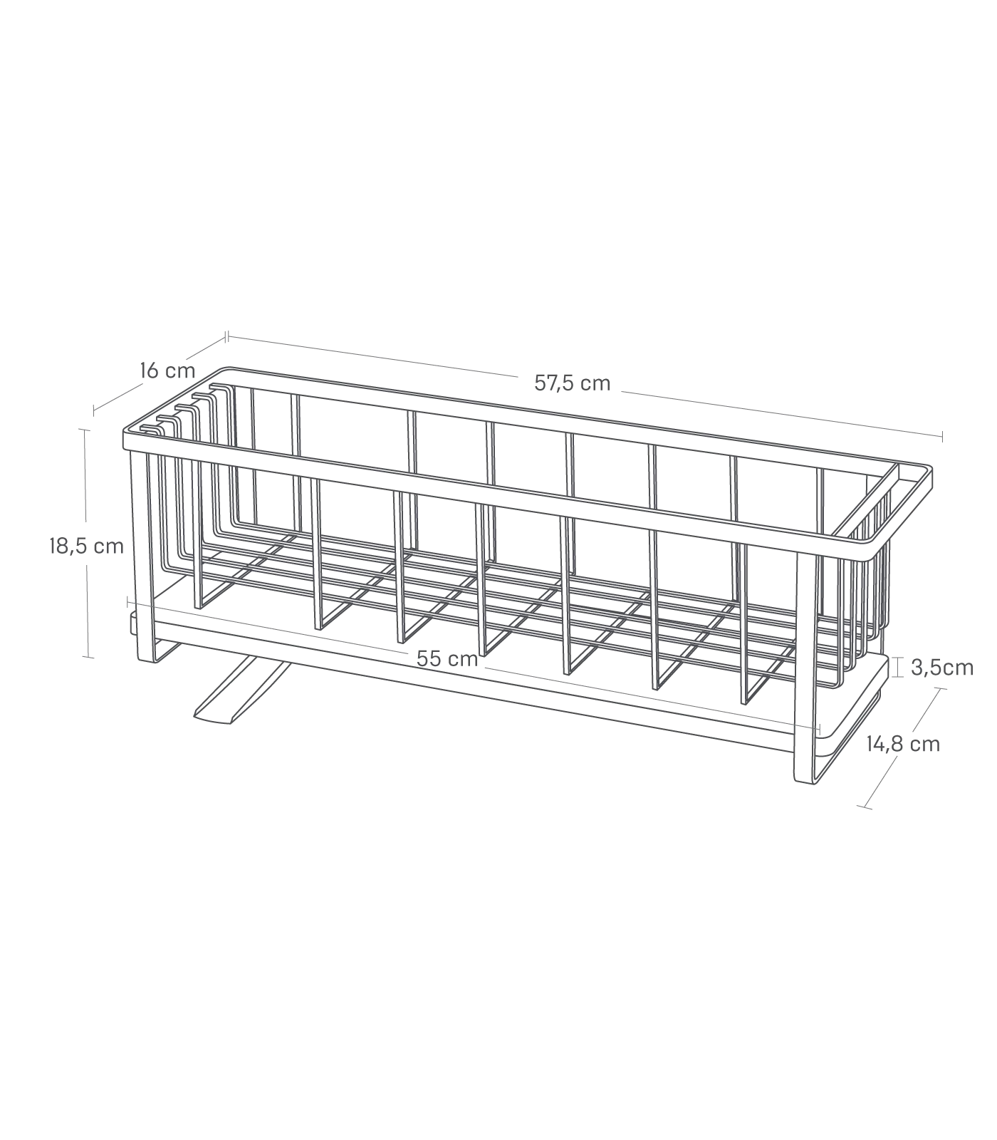 Slim Dish Drainer