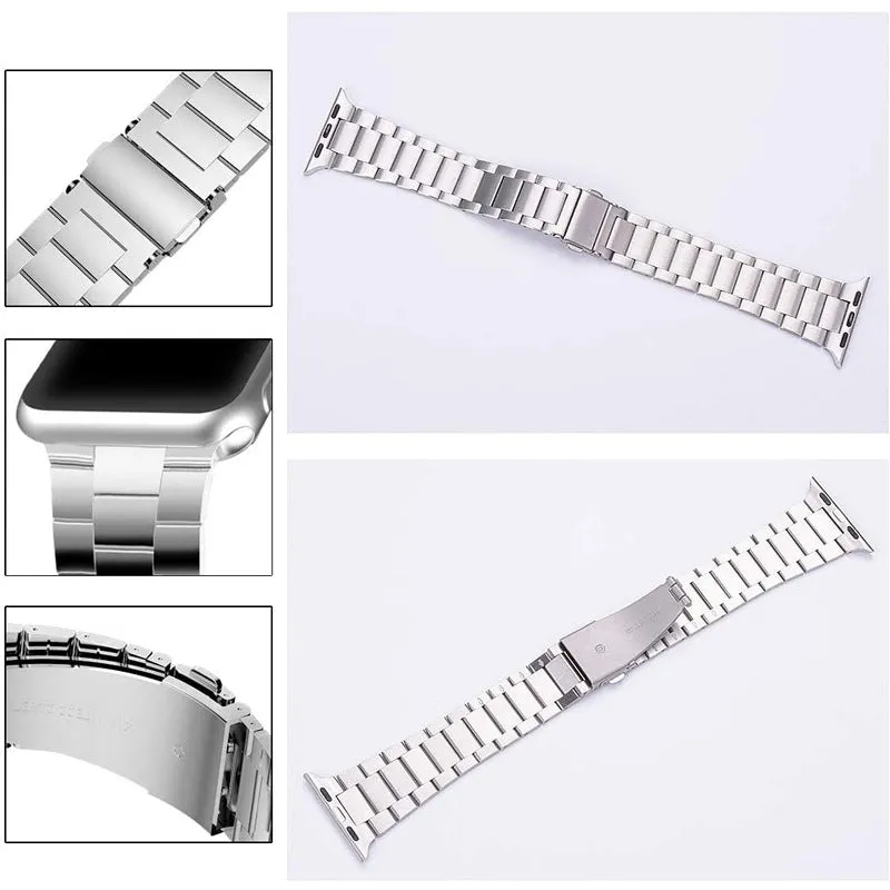 Slim Luxury Stainless Steel Link Band For Apple Watch Multiple Colors Available