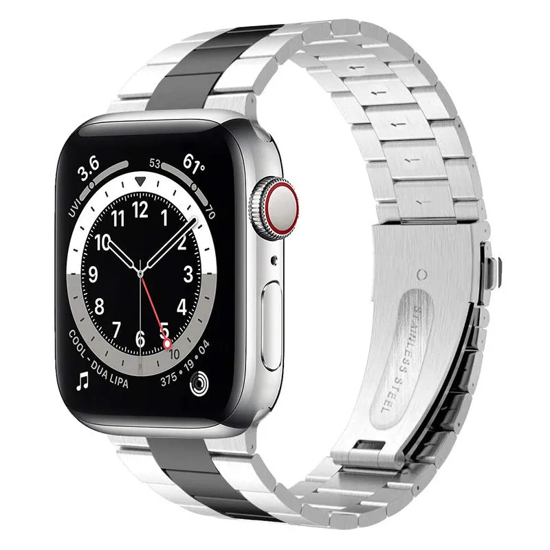 Slim Luxury Stainless Steel Link Band For Apple Watch Multiple Colors Available