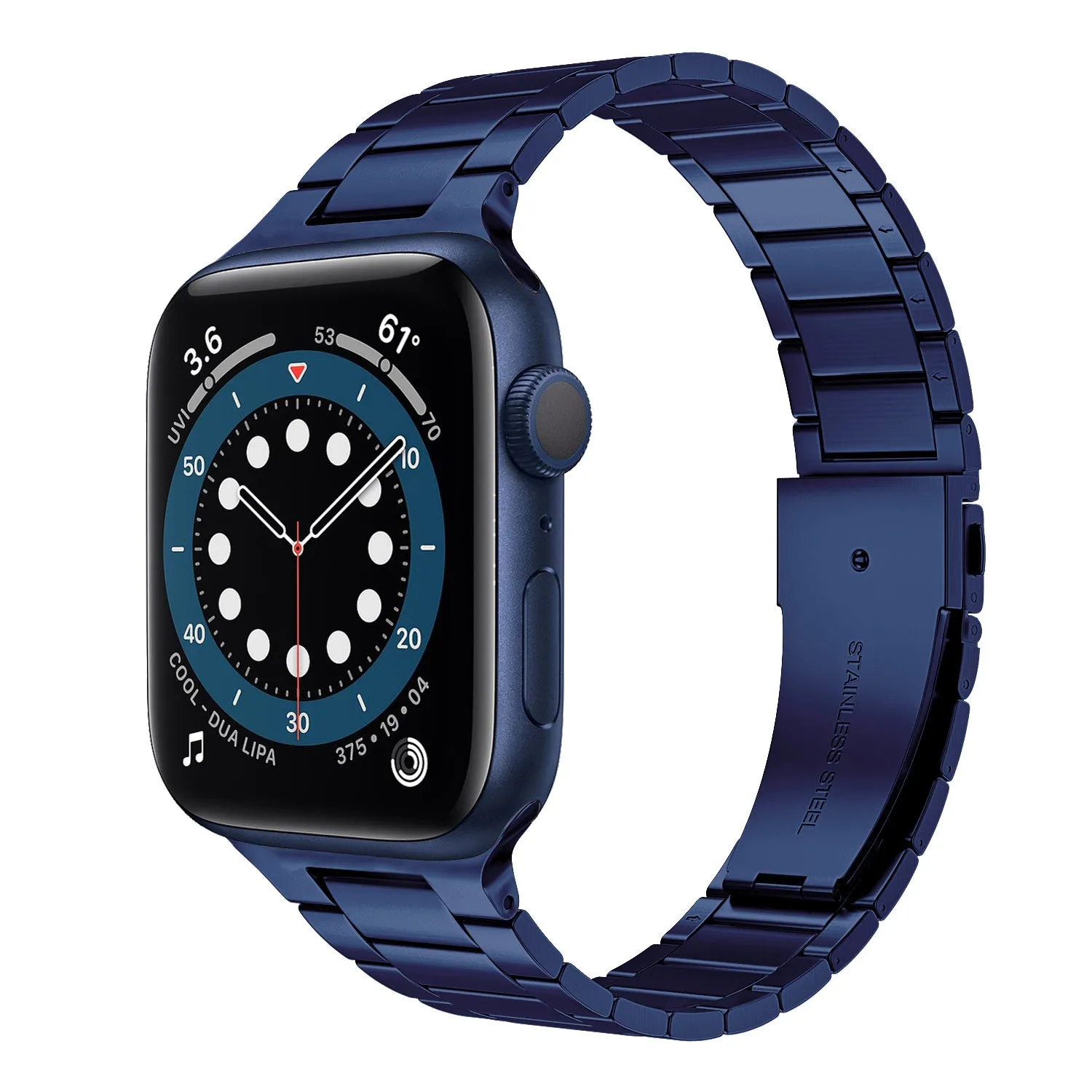 Slim Luxury Stainless Steel Link Band For Apple Watch Multiple Colors Available