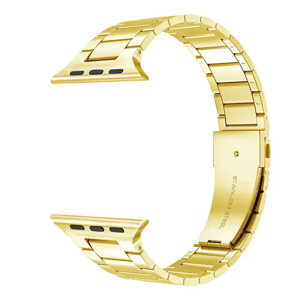 Slim Luxury Stainless Steel Link Band For Apple Watch Multiple Colors Available