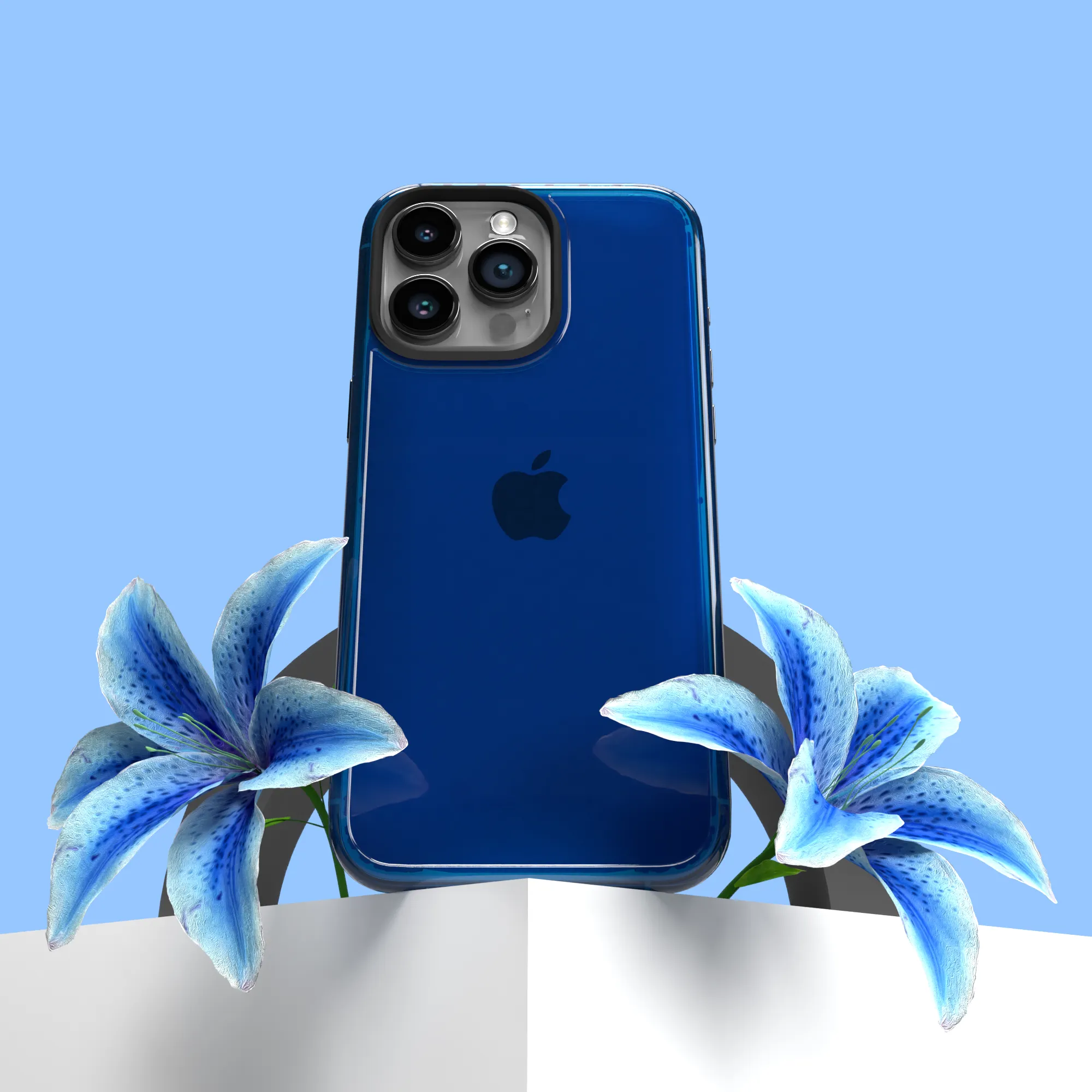 Slim TPU Case for Apple iPhone 15 Pro Max | Bermuda Blue | Altitude Series