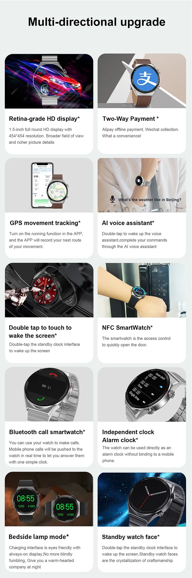 Smart Watch Bluetooth Calling Heart Rate Music Playback