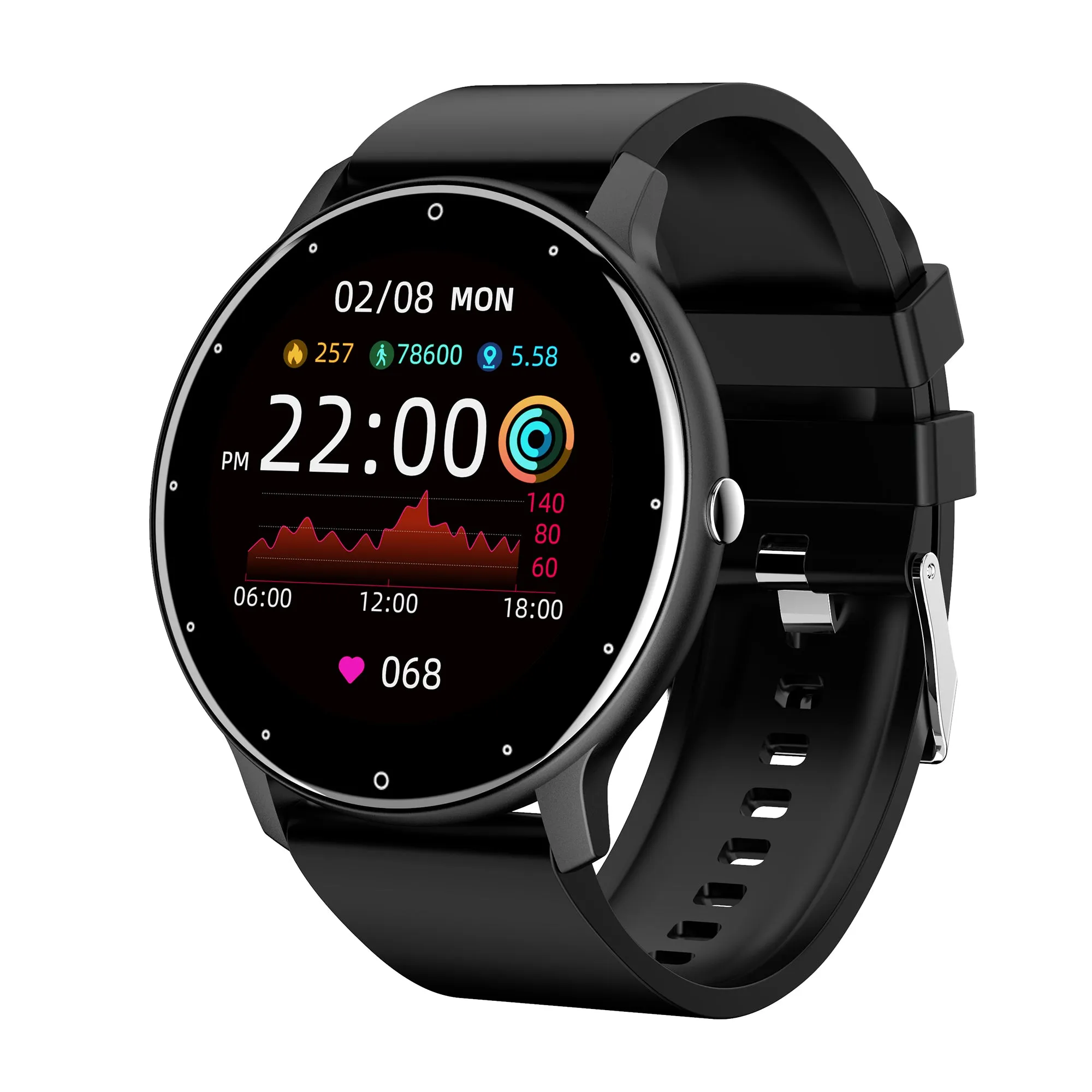 Smart Watch for Man Women Waterproof Heart Rate Fitness Men's Sports Smartwatch for iPhone Android Xiaomi Huawei