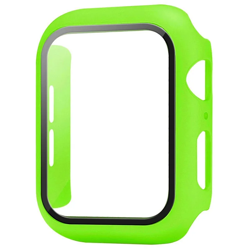 Smart Watch Screen Protector For Apple Watch Case 45mm 41mm 44mm 40mm 42mm 38mm Bumper Tempered Glass