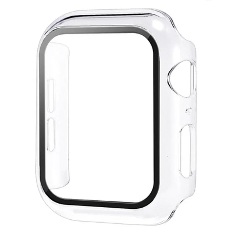 Smart Watch Screen Protector For Apple Watch Case 45mm 41mm 44mm 40mm 42mm 38mm Bumper Tempered Glass