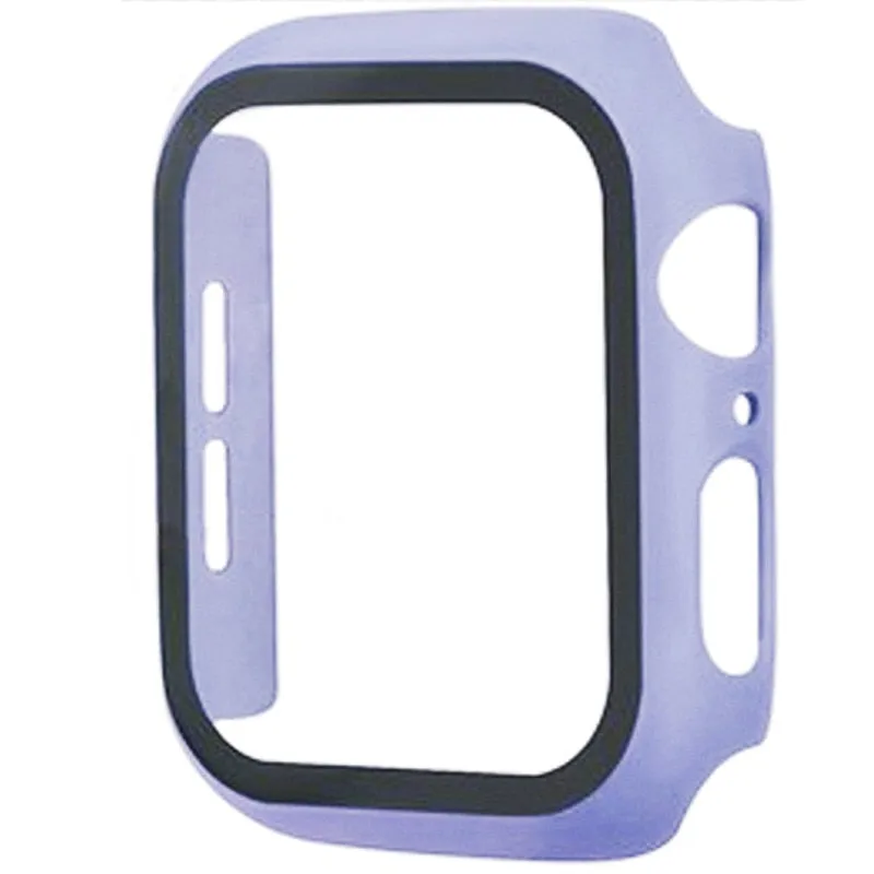 Smart Watch Screen Protector For Apple Watch Case 45mm 41mm 44mm 40mm 42mm 38mm Bumper Tempered Glass