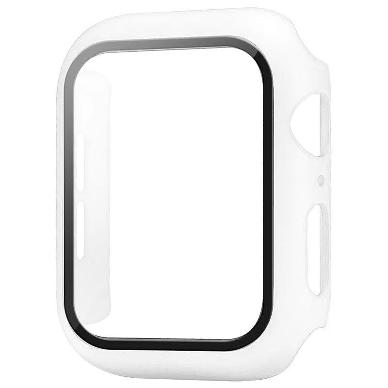 Smart Watch Screen Protector For Apple Watch Case 45mm 41mm 44mm 40mm 42mm 38mm Bumper Tempered Glass