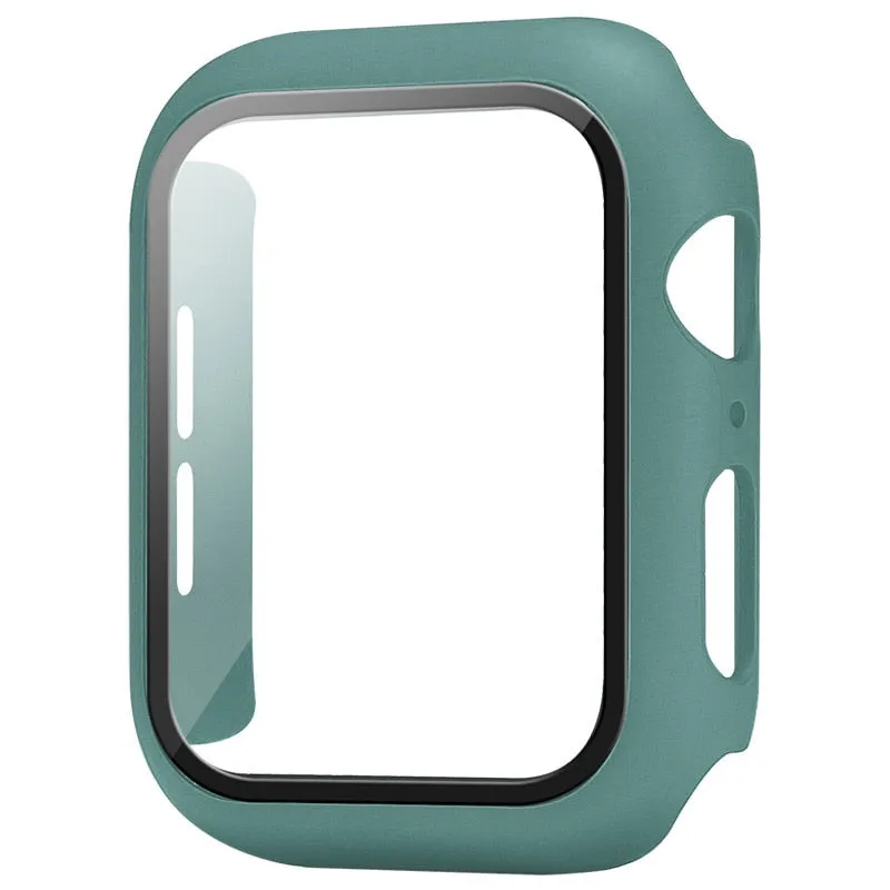 Smart Watch Screen Protector For Apple Watch Case 45mm 41mm 44mm 40mm 42mm 38mm Bumper Tempered Glass