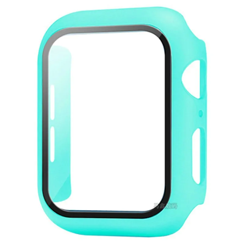 Smart Watch Screen Protector For Apple Watch Case 45mm 41mm 44mm 40mm 42mm 38mm Bumper Tempered Glass