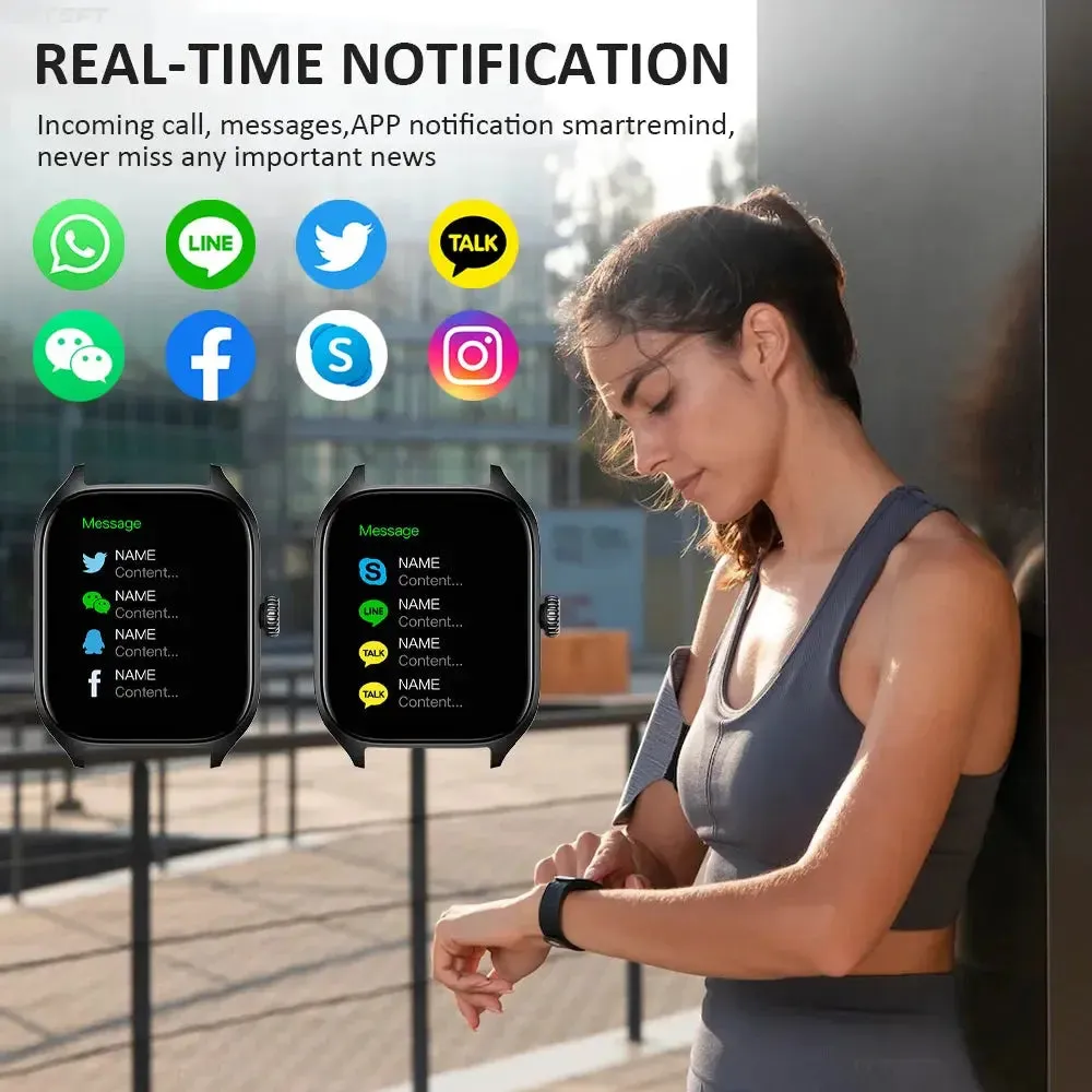 Smartwatch 2024 Answer Make Call 2.01 BTCamera Sports Mode Smart Watch For Men Women Health Sleep Monitor For GTS3  Android iOS