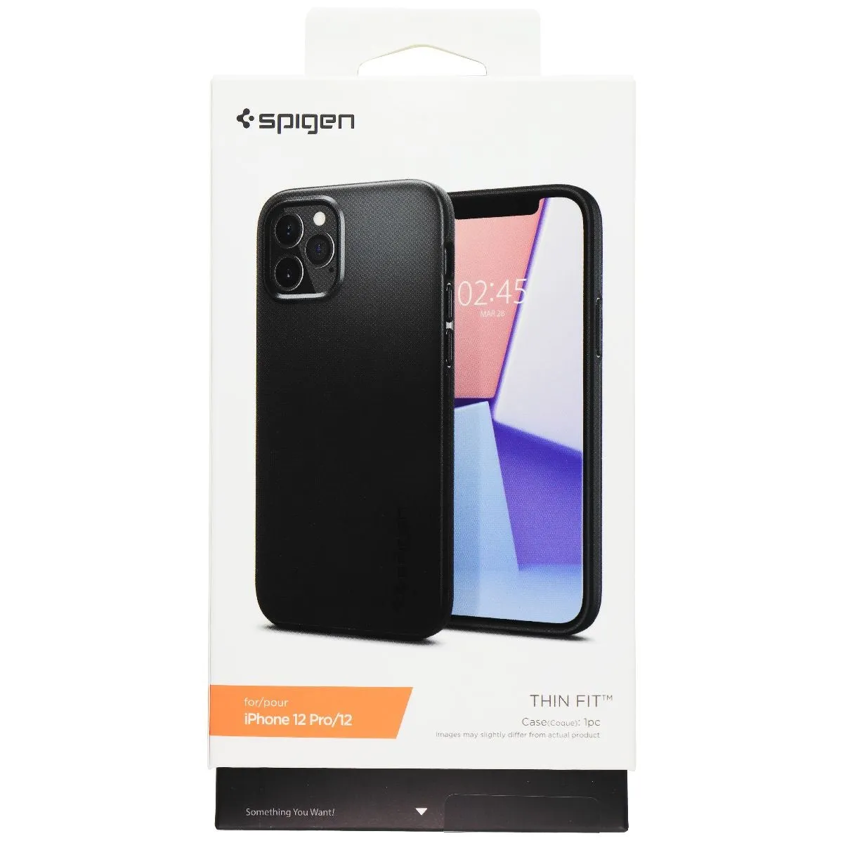 Spigen Thin Fit Series Case for Apple iPhone 12 & iPhone 12 Pro - Black