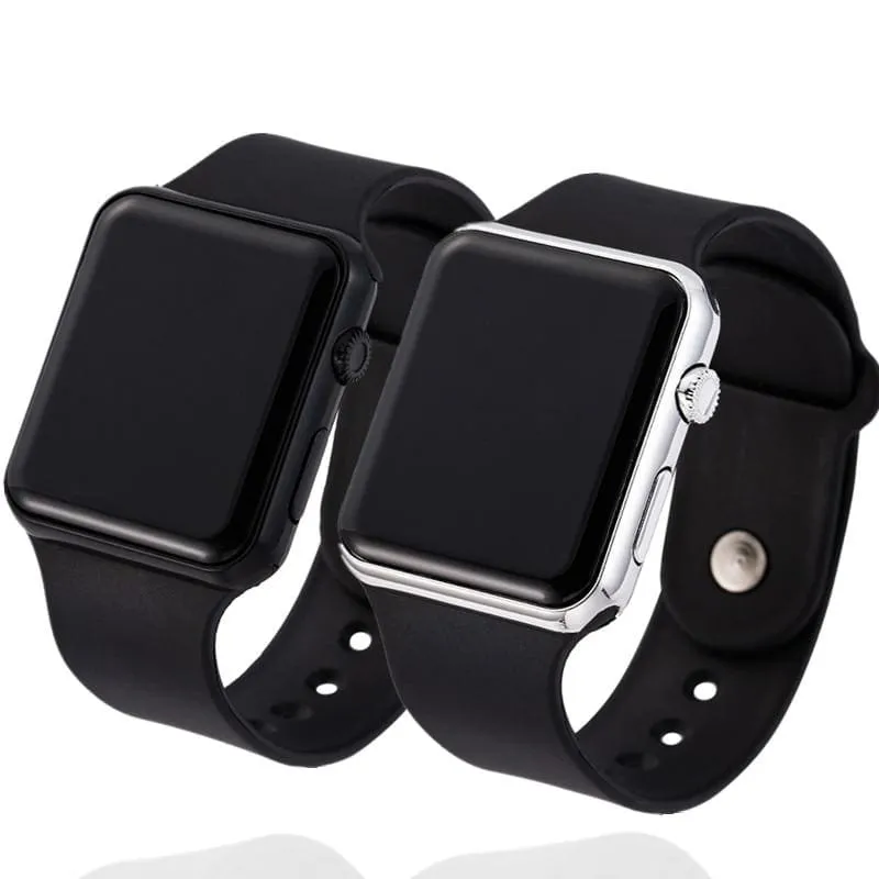 Sport Digital LED Watch Set 2 Pcs