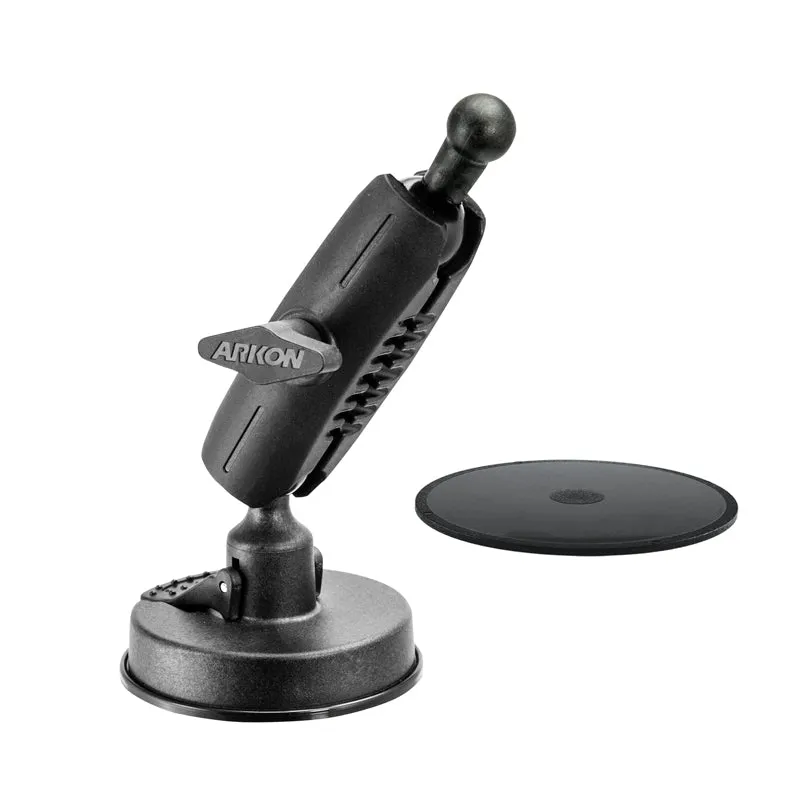 Sticky Suction Windshield or Dash Car Mount - 17mm Ball Compatible