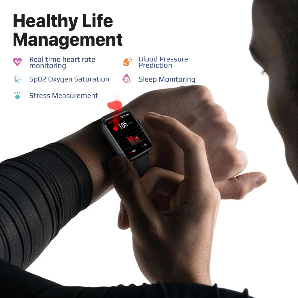 SuperFit™ Smartwatch With Handsfree Support