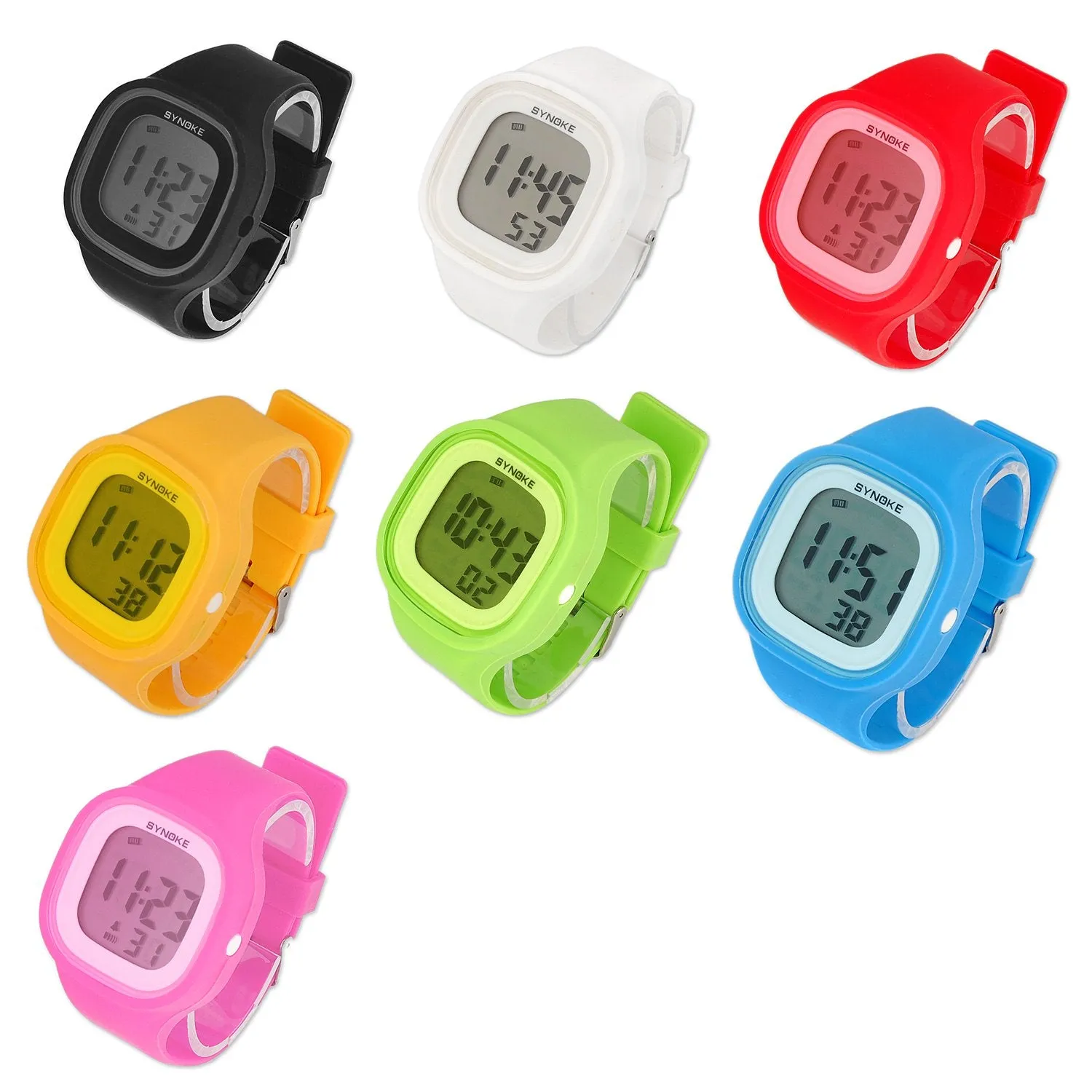 SYNOKE Waterproof Alarm Chronograph Light Digital Sport Watch