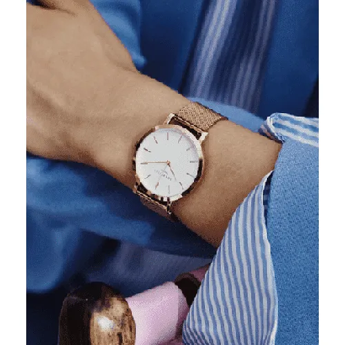 The Mercer White Rose gold  38mm