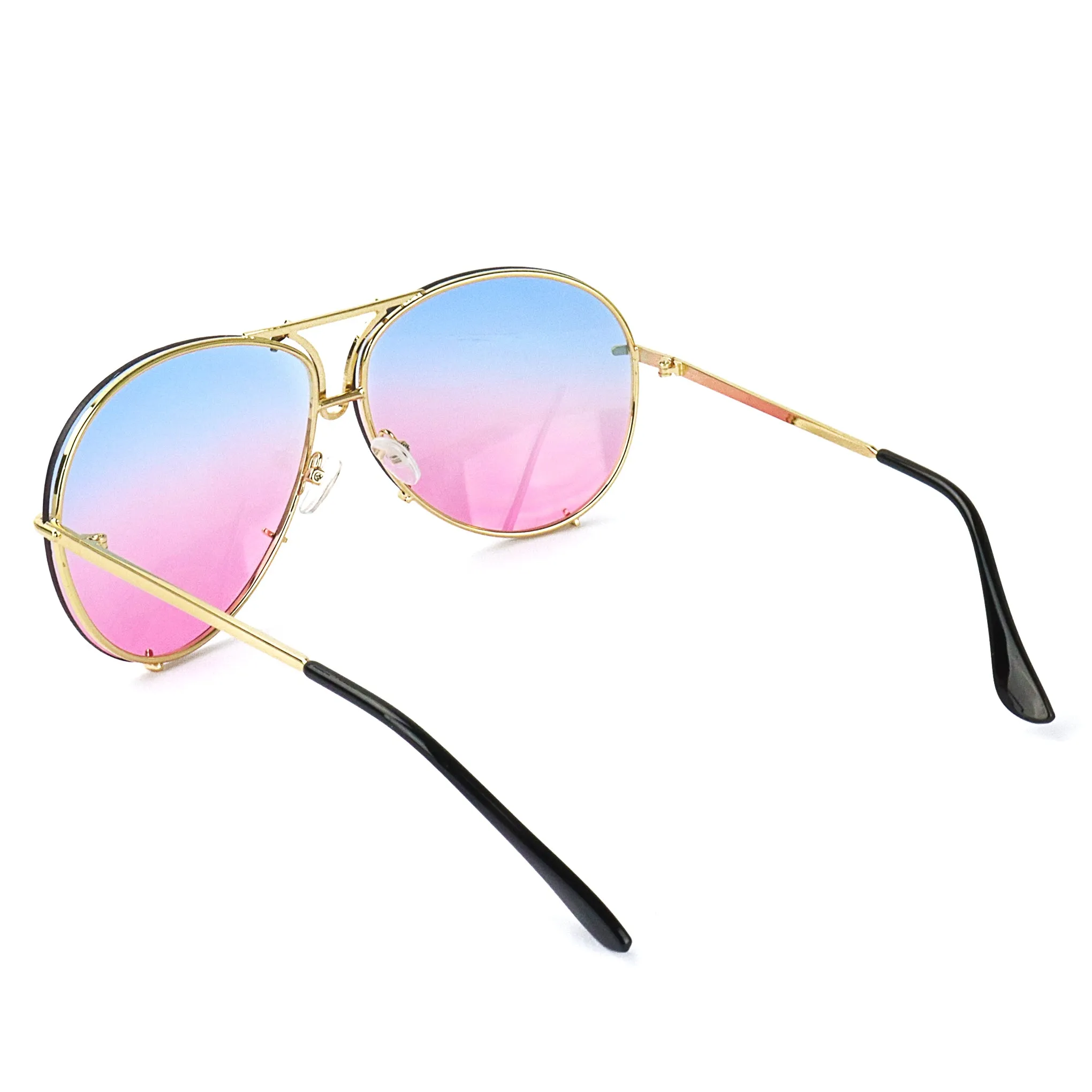 The Serpent Sunglasses - Pink/Blue