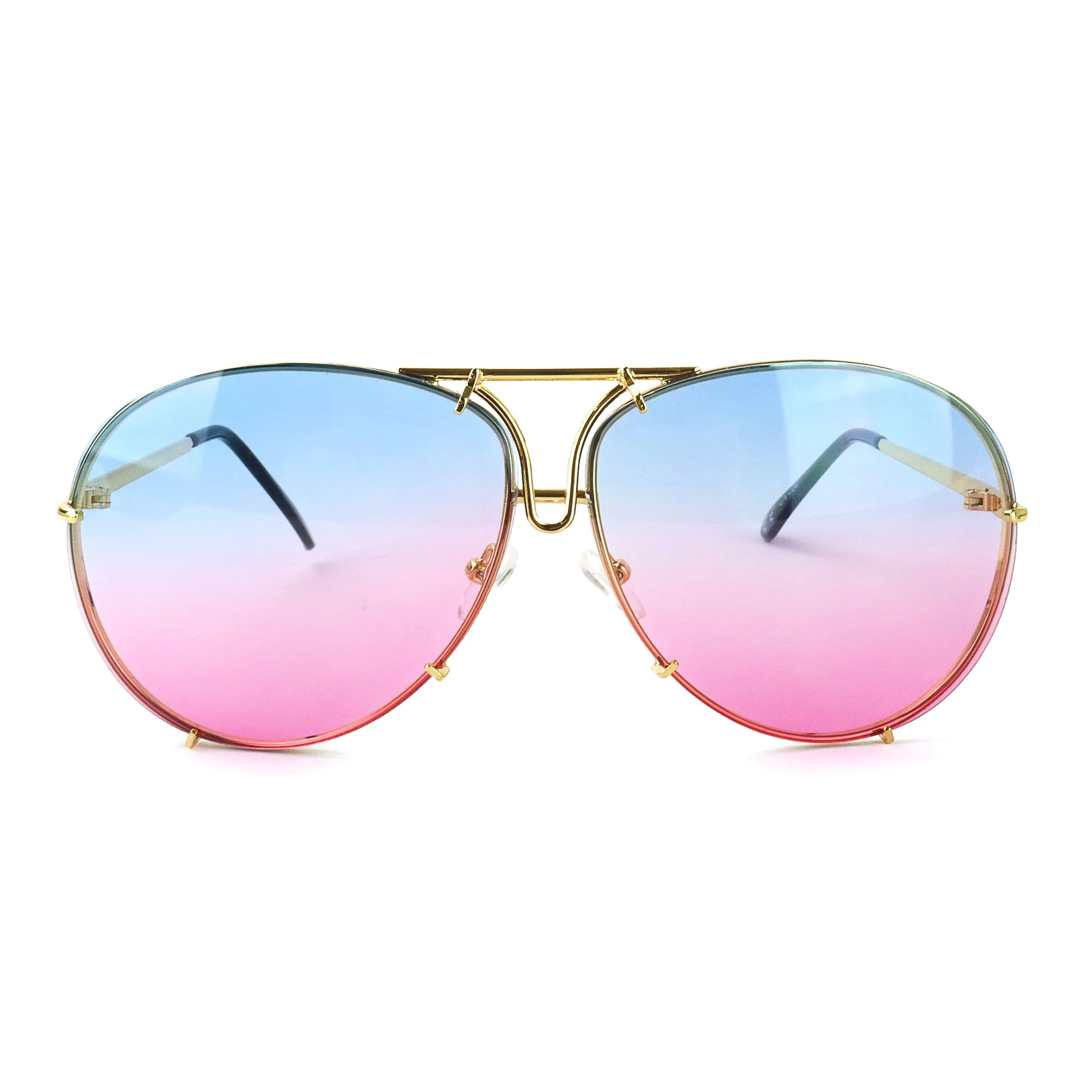 The Serpent Sunglasses - Pink/Blue