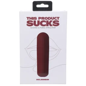 This Product Sucks Rechargeable Silicone Lipstick Sucking Clitoral Stimulator Red