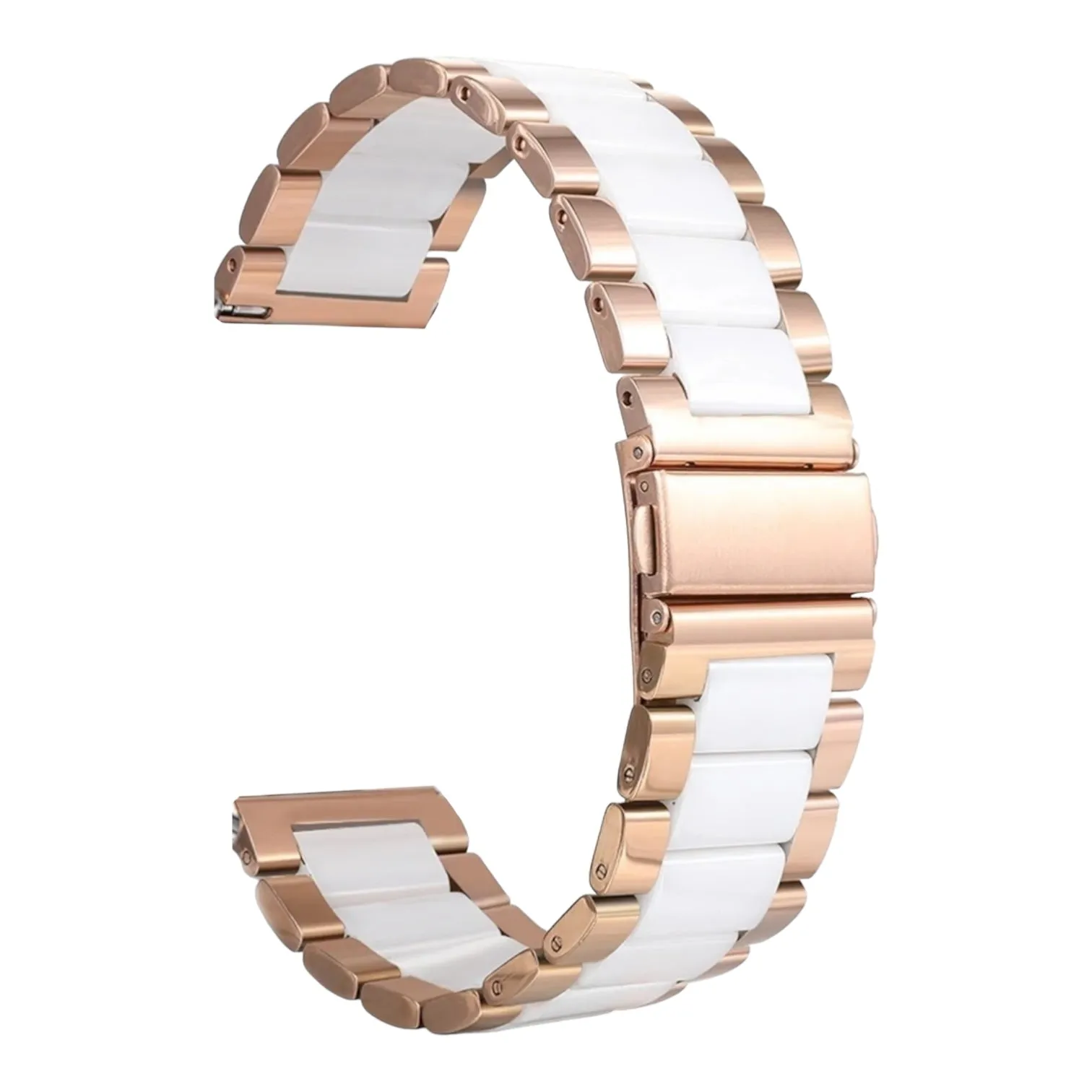 Ticwatch C2 Rose Gold & C2  Rose Gold Stainless Steel Link Watch Strap