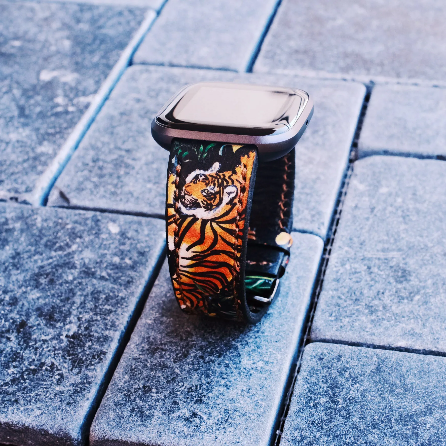 Tiger Watch Strap For Fitbit Watch