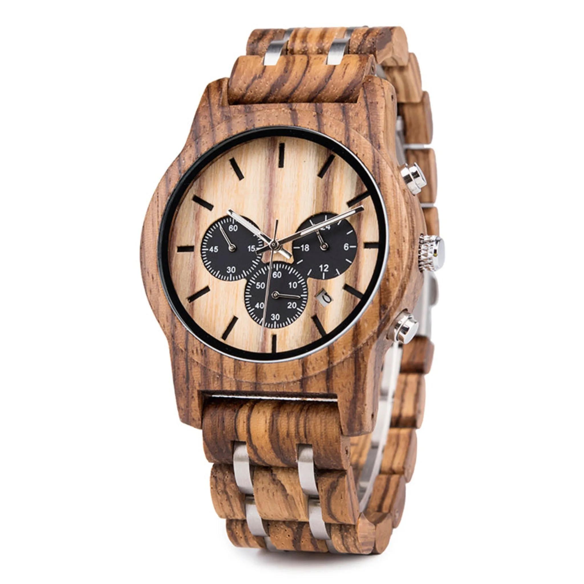 Tijuana - Zebrawood Chronograph