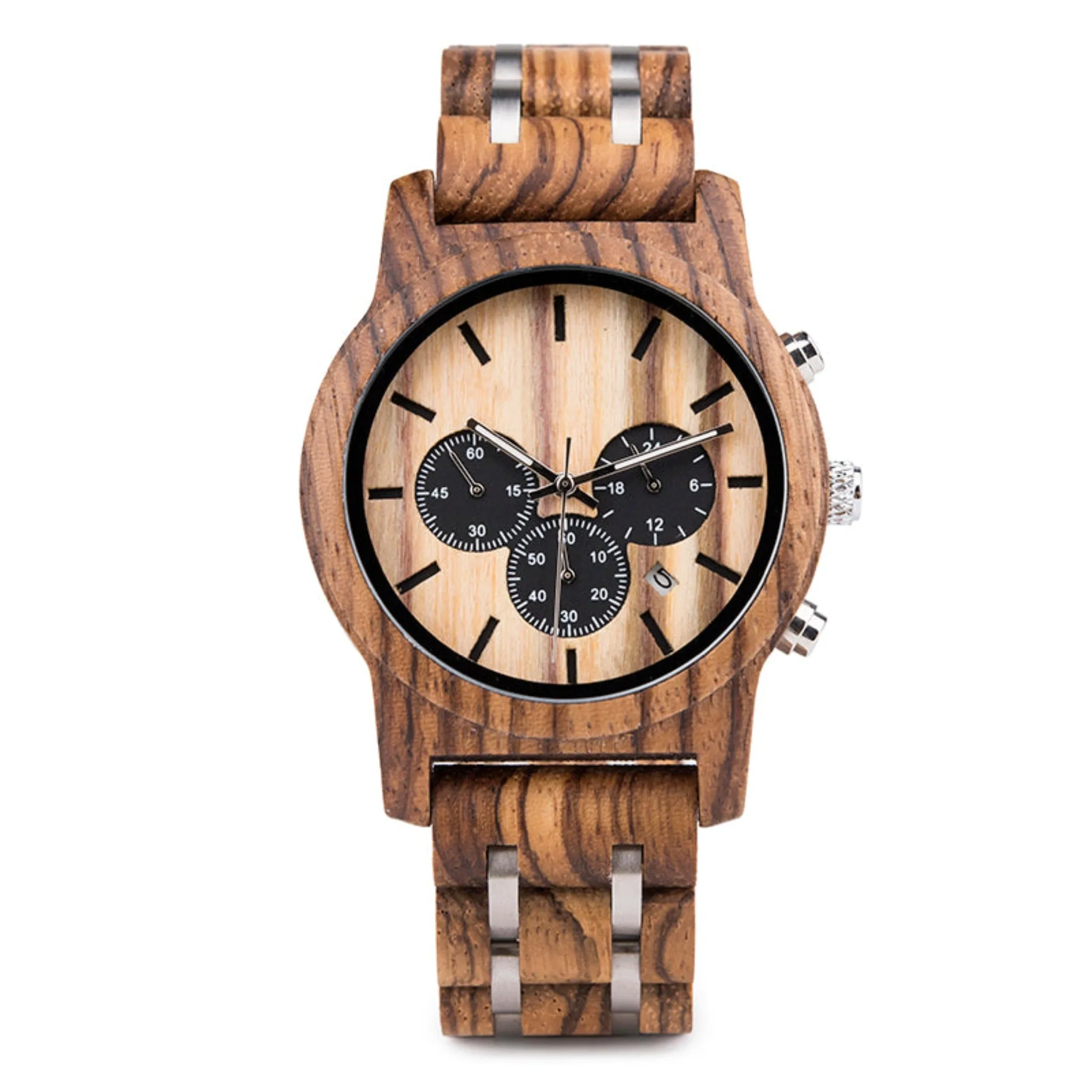 Tijuana - Zebrawood Chronograph