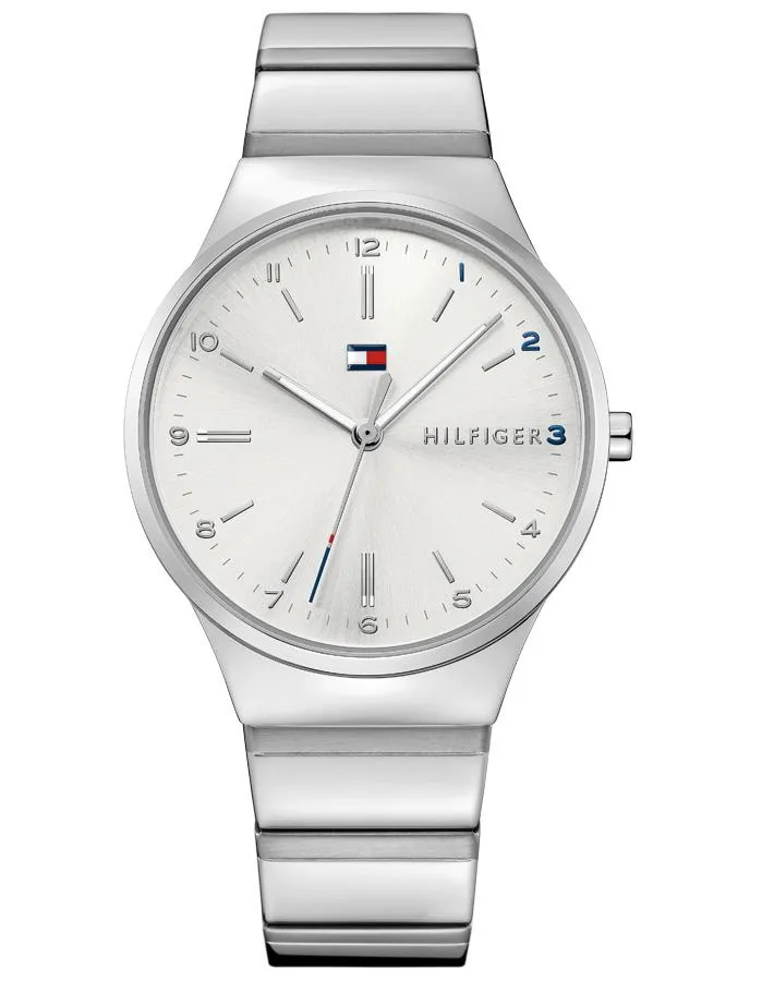 Tommy Hilfiger Kate Womens Watch - Stainless Steel - Silver-Tone Dial - 30m