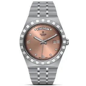 TUDOR Royal 28mm Case, Salmon Dial, Steel Bracelet (M28300-0008)