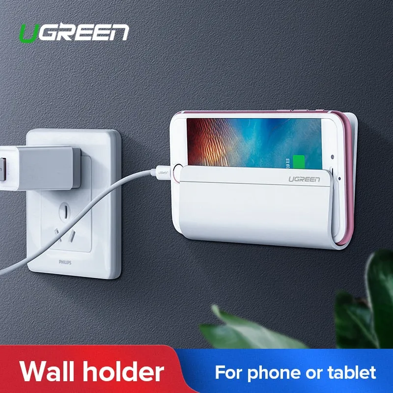 Ugreen Mobile Phone Holder for iPhone Xs Max 8 7 Wall Mount Holder Adhesive Stand for Samsung Galaxy S9 Plus Phone Tablet Stand